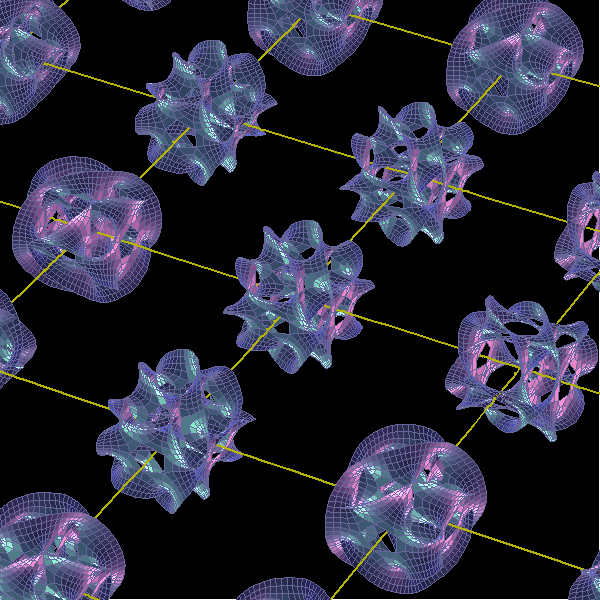 Conceptual illustration of string theory, showing tiny vibrating strings forming particles in extra dimensions
